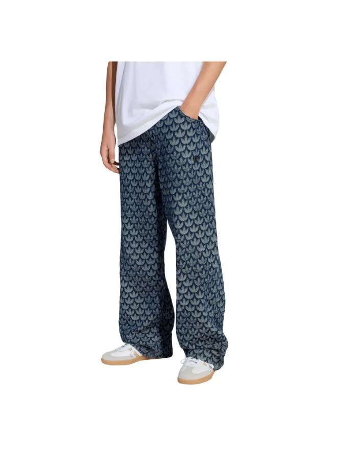 DENIM LOOSE MONOGRAM PANTS